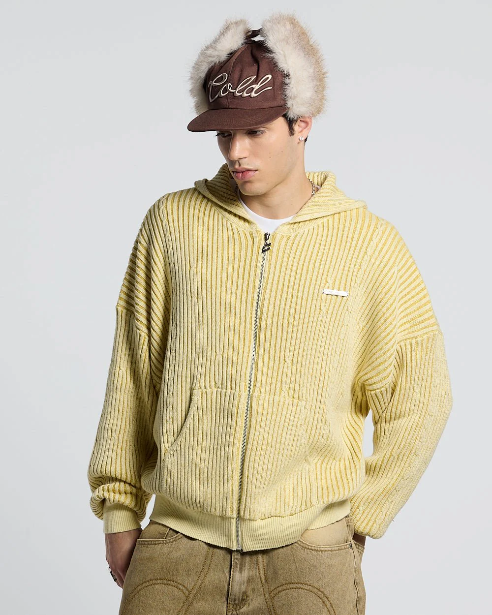 VIBE JUNCTION KNIT LIGHT YELLOW - Image 3