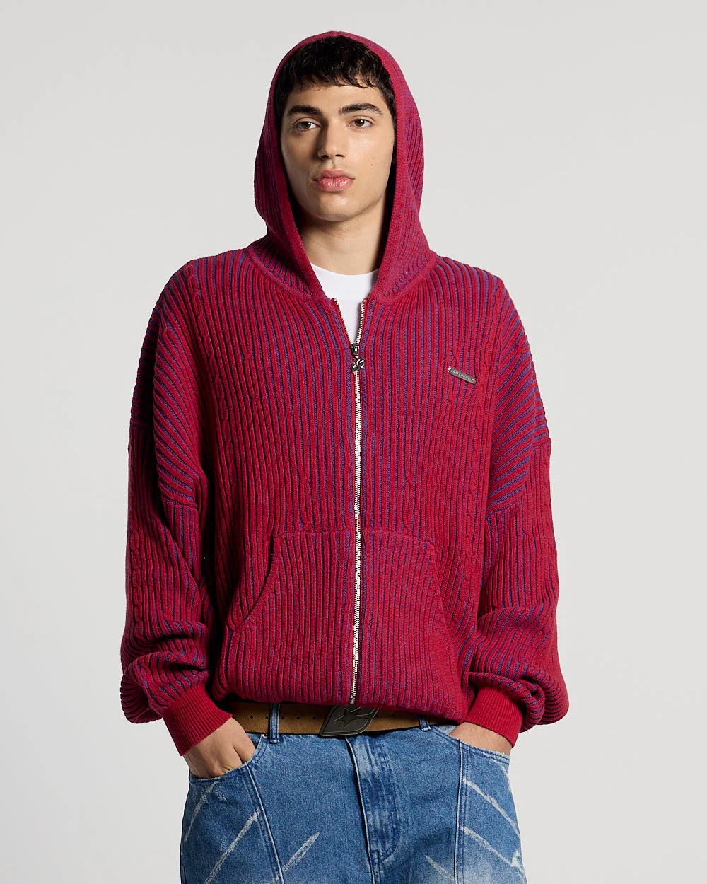 VIBE JUNCTION KNIT BLUE & RED - Image 3