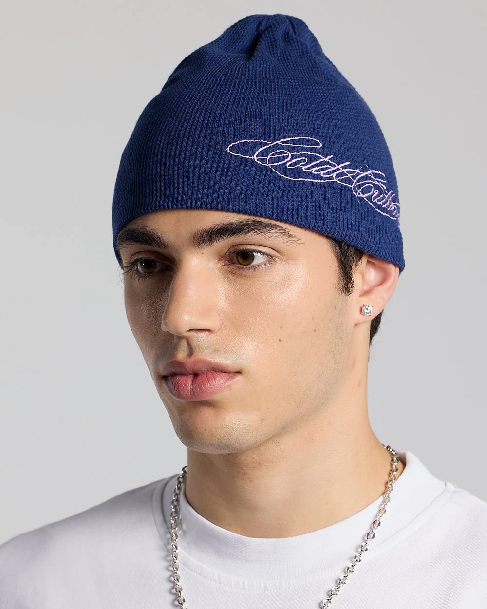 WAFFLE BEANIE BLUE - Image 3