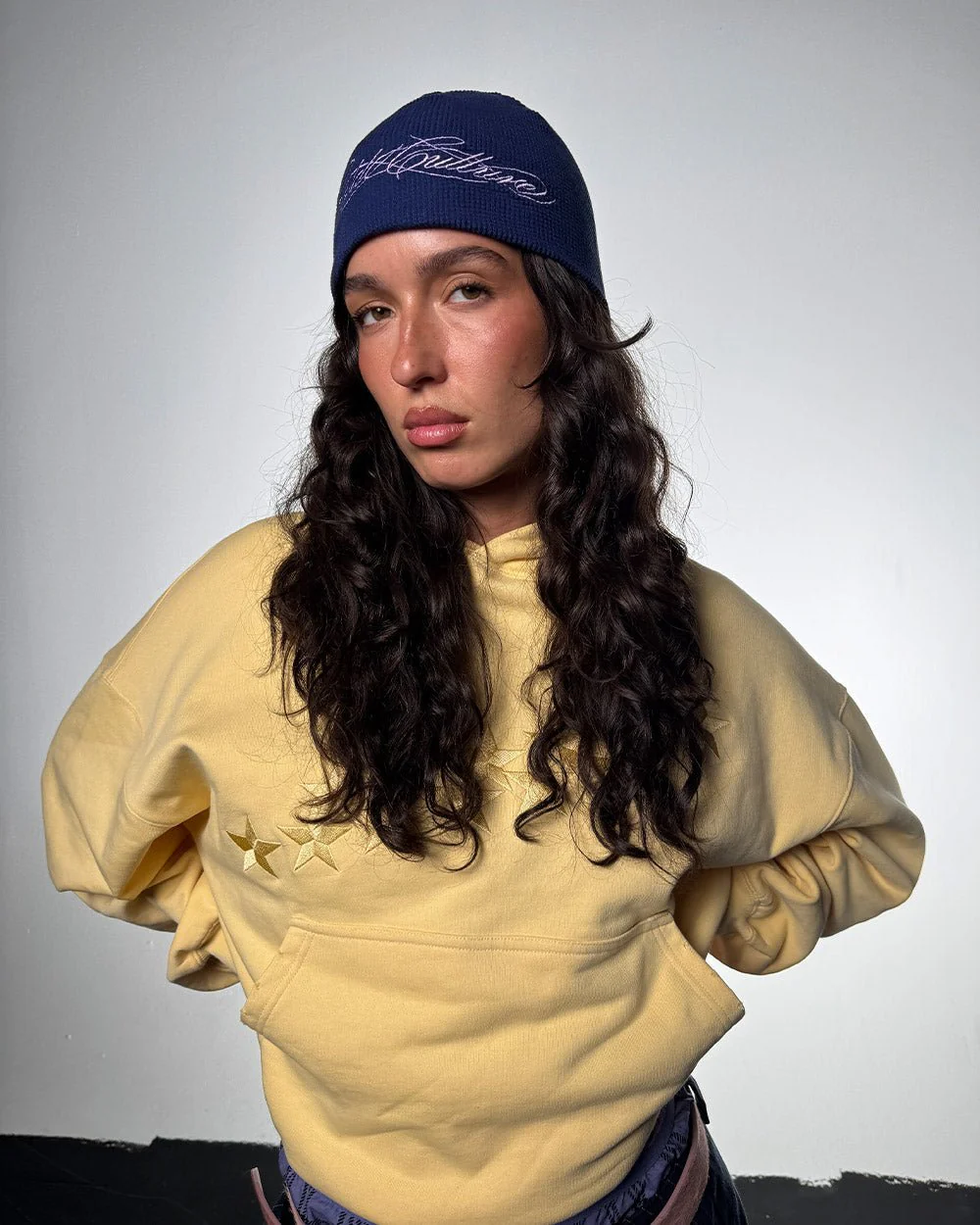 WAFFLE BEANIE BLUE - Image 5