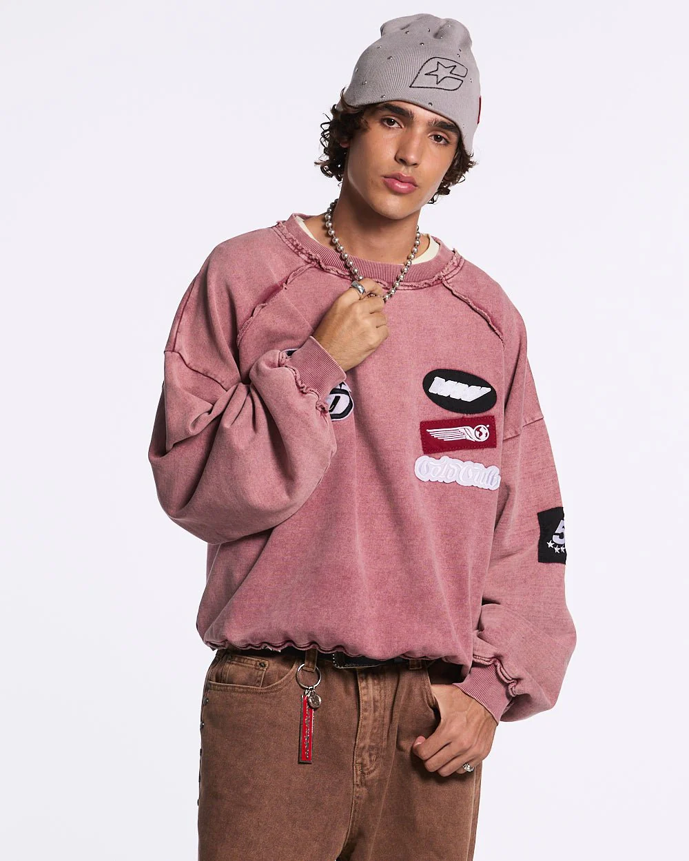 WALKER CREWNECK BURGUNDY - Image 3