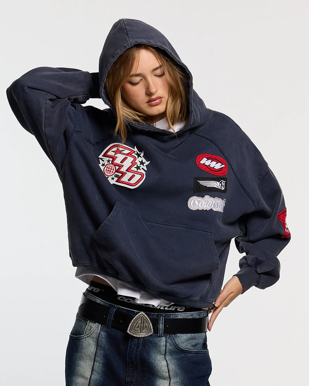 WALKER HOODIE DARK BLUE - Image 5