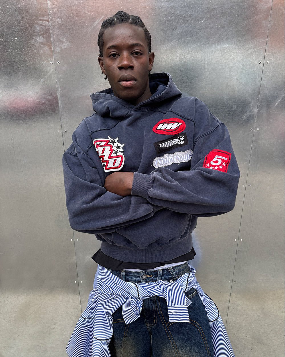 WALKER HOODIE DARK BLUE - Image 7
