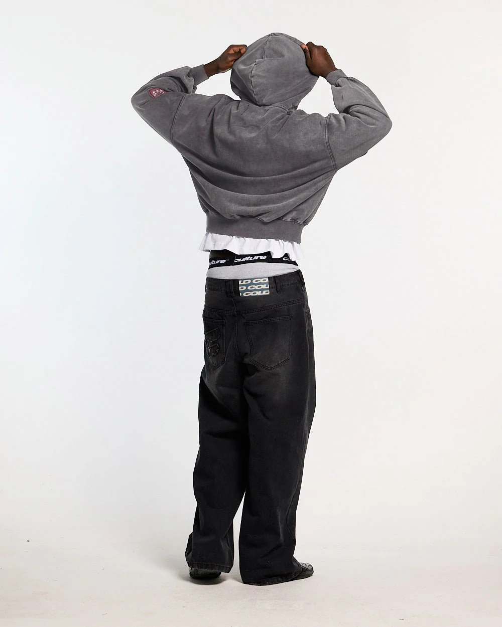 WALKER ZIP HOODIE WASHED BLACK - Image 4