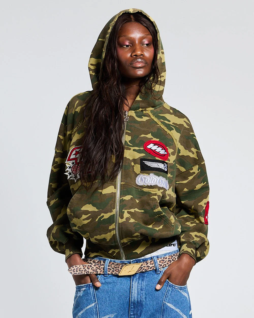 WALKER ZIP HOODIE GREEN CAMO - Image 3