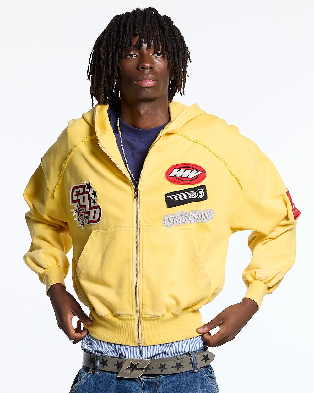 WALKER ZIP HOODIE YELLOW - Image 2