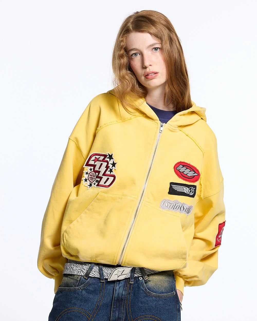 WALKER ZIP HOODIE YELLOW - Image 5