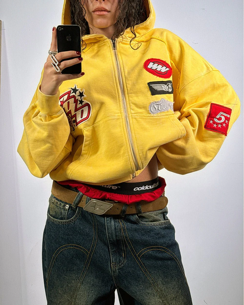 WALKER ZIP HOODIE YELLOW - Image 8