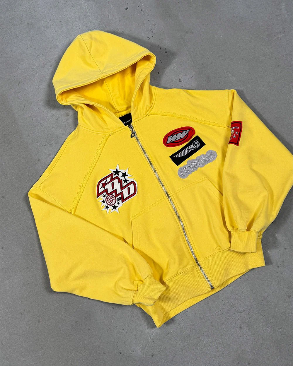 WALKER ZIP HOODIE YELLOW - Image 9