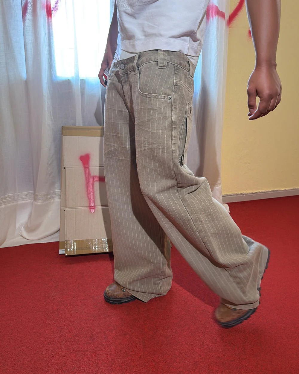 WASHED CASINO V1 PANTS BEIGE - Image 12