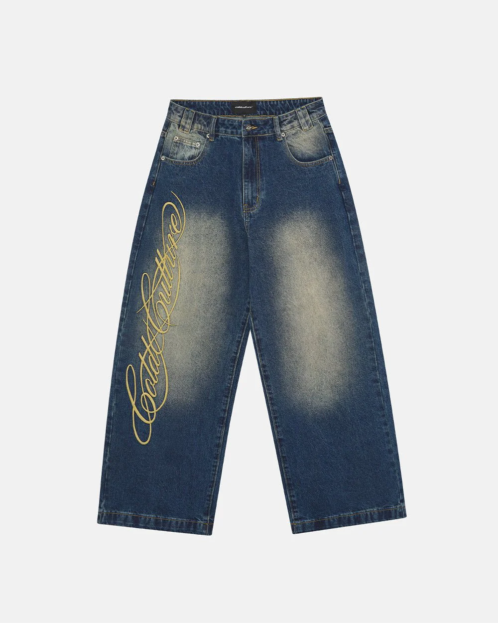 WIBBLE SCRIPT V3 PANTS BLUE - Image 2