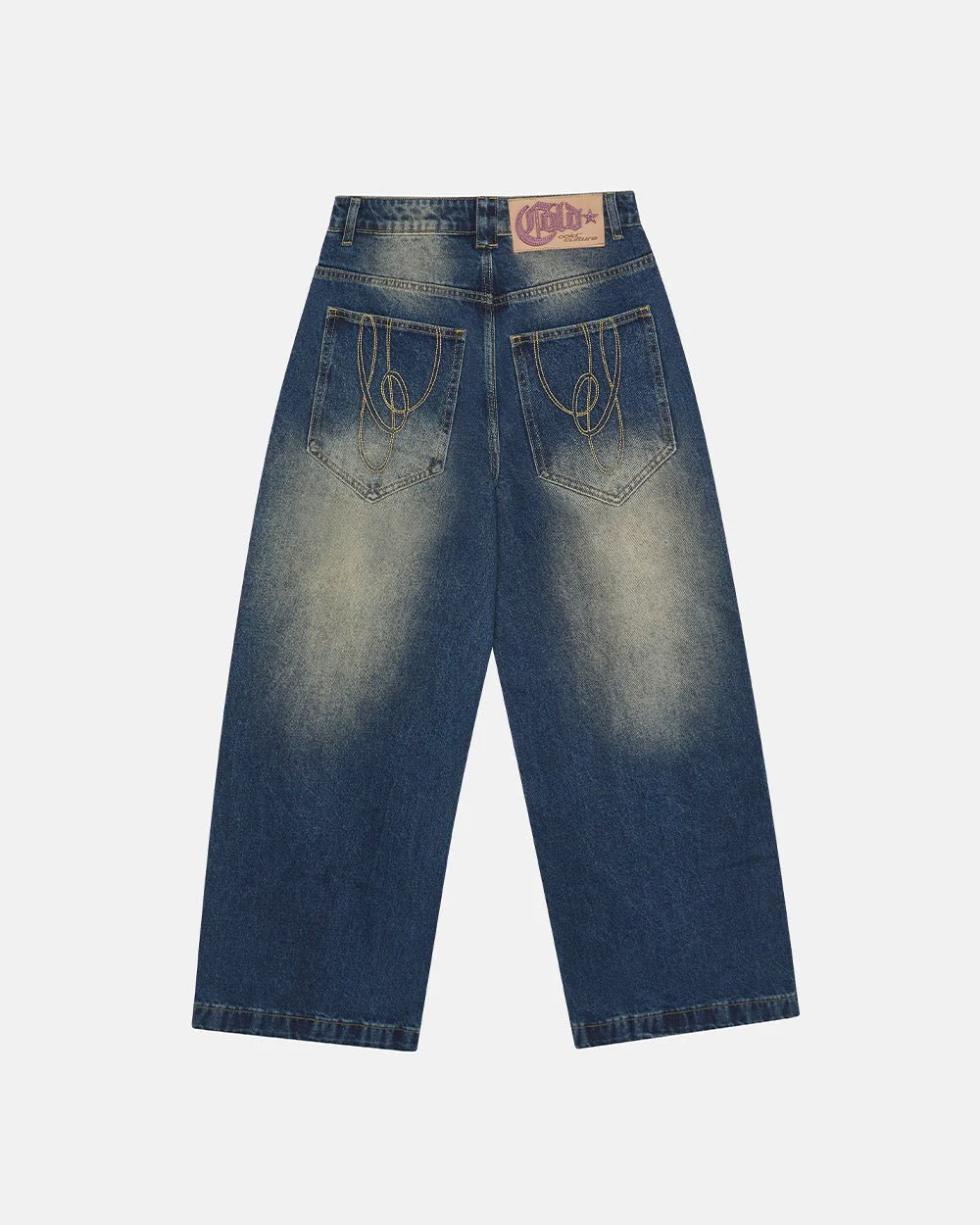WIBBLE SCRIPT V3 PANTS BLUE - Image 4