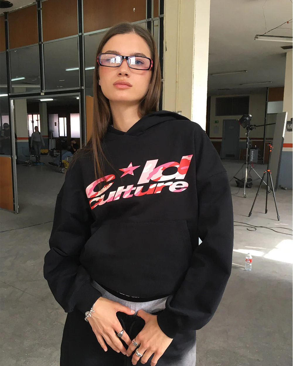 WILD CAMO HOODIE BLACK - Image 7