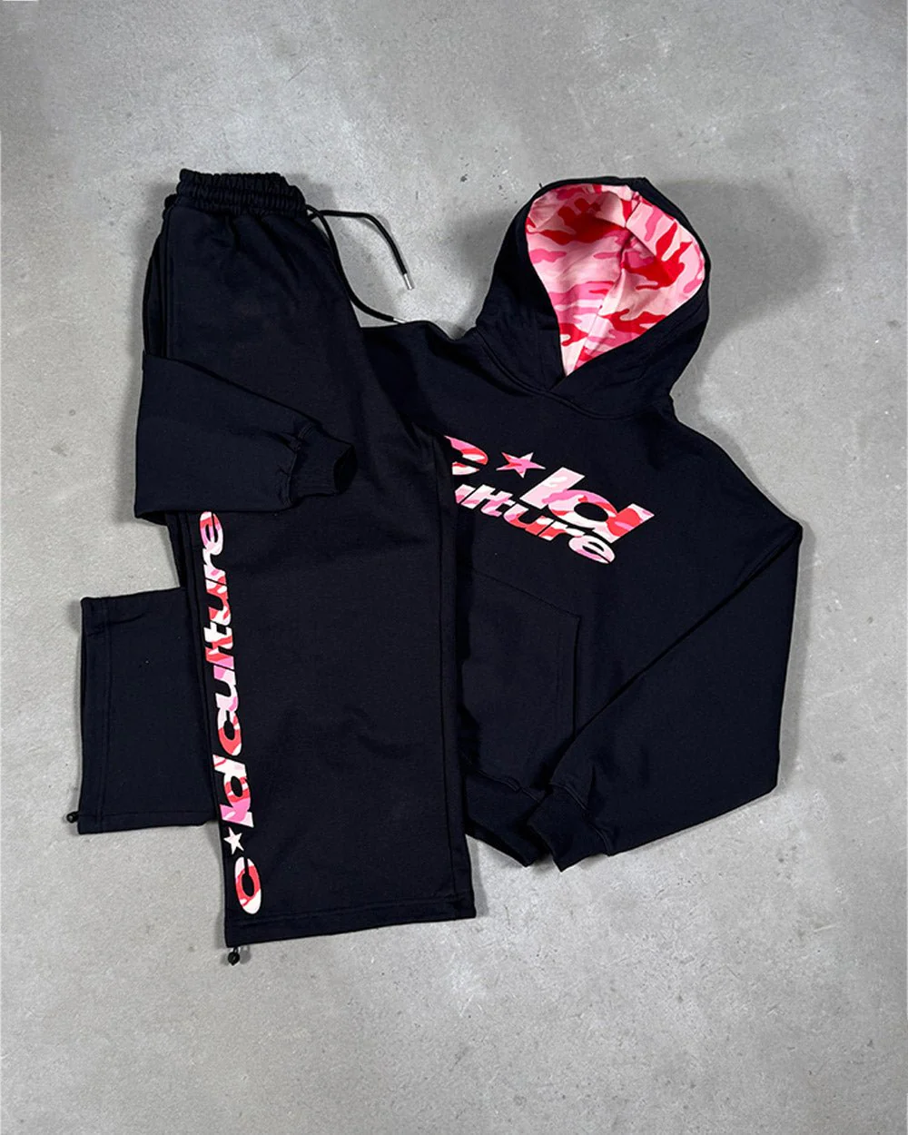 WILD CAMO HOODIE BLACK - Image 8
