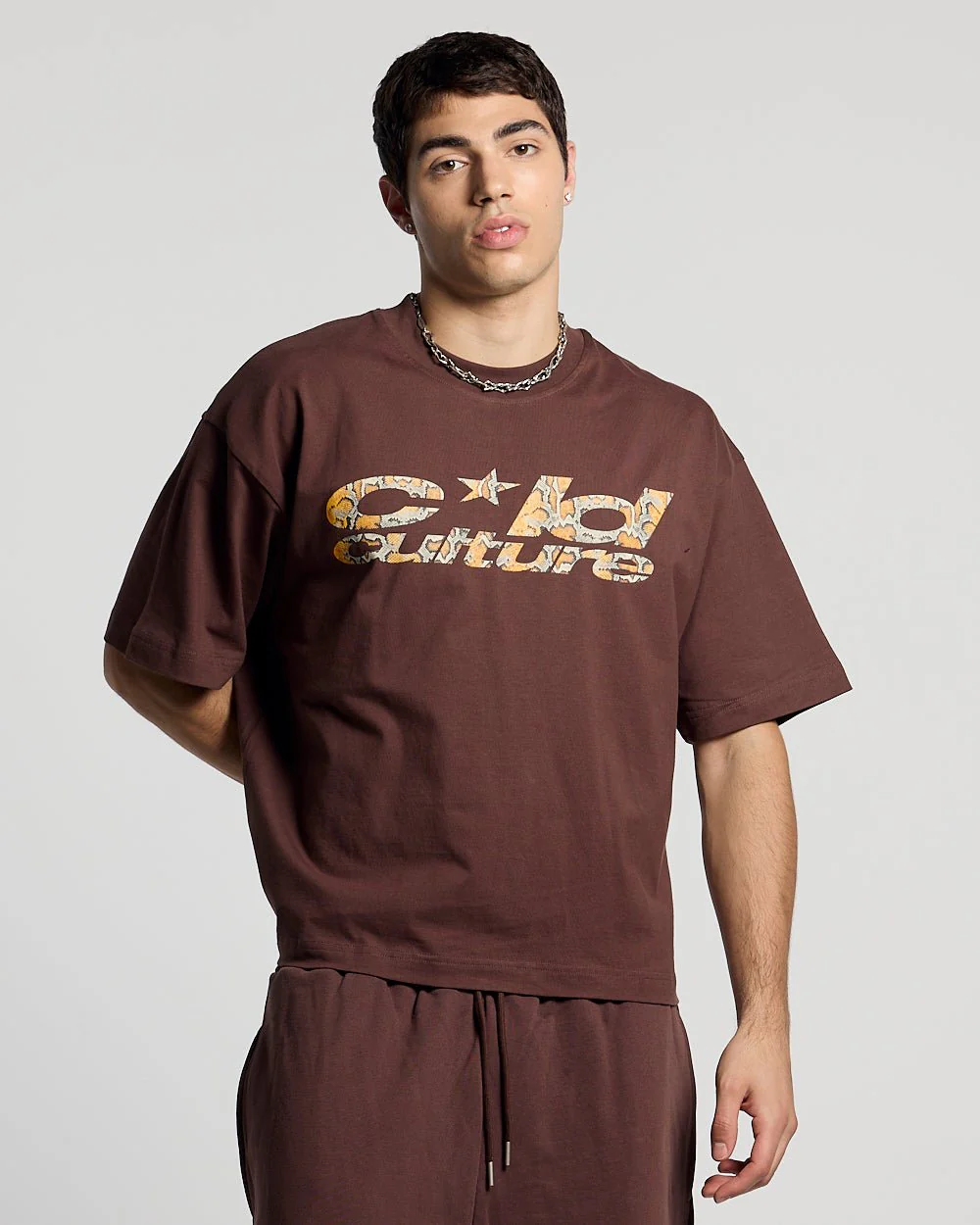 WILD SNAKE TEE BROWN - Image 2