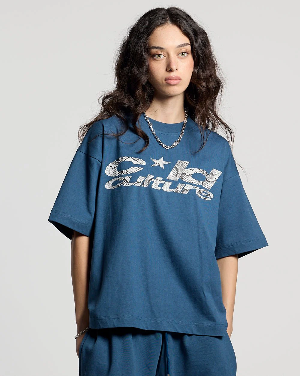 WILD SNAKE TEE NAVY BLUE - Image 5