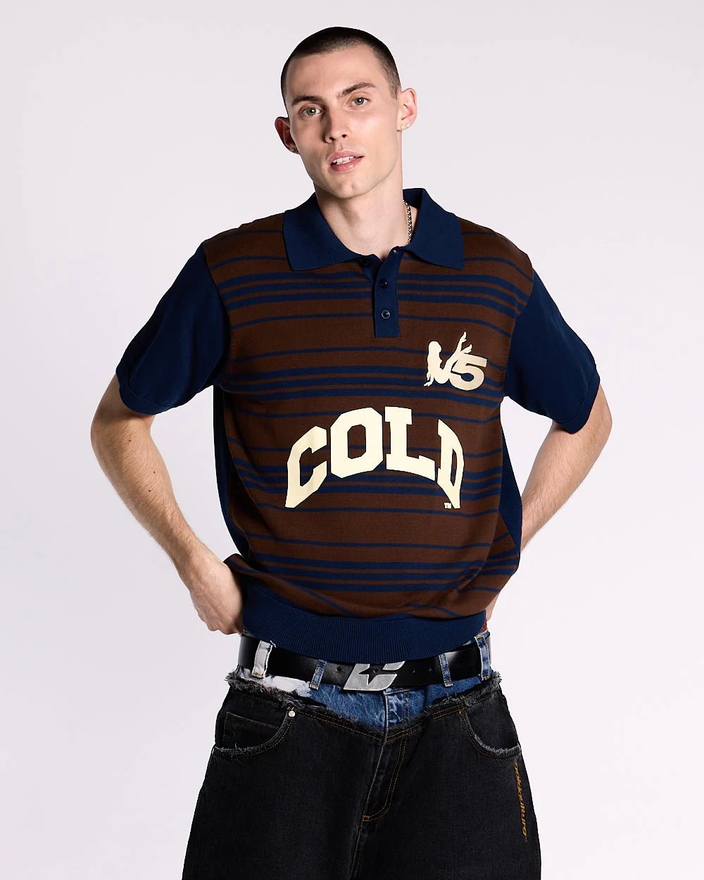 WINNERS V5 POLO BROWN AND BLUE - Image 2