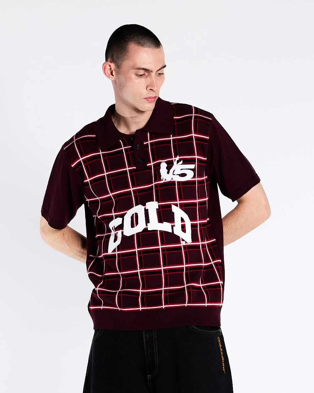 WINNERS V5 POLO RED TARTAN - Image 2