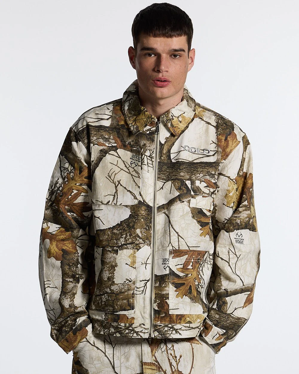 WORK ZIP JACKET REALTREE WHITE - Image 3