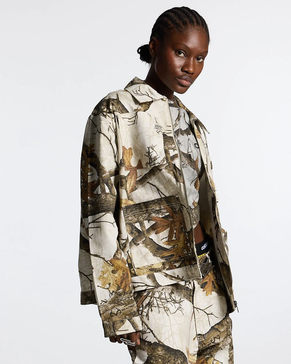 WORK ZIP JACKET REALTREE WHITE - Image 5