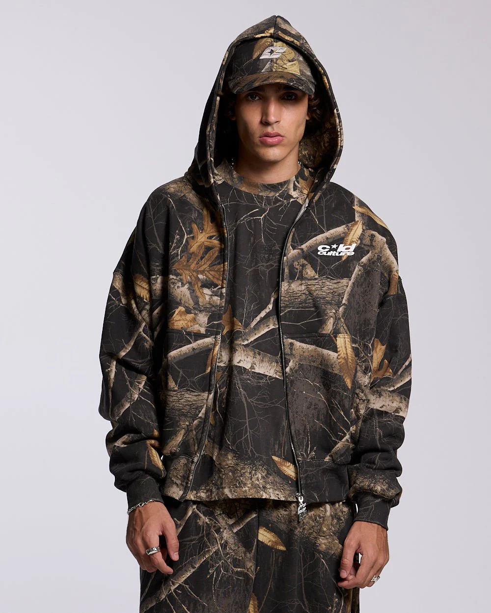 ZIP HOODIE REALTREE BLACK - Image 2