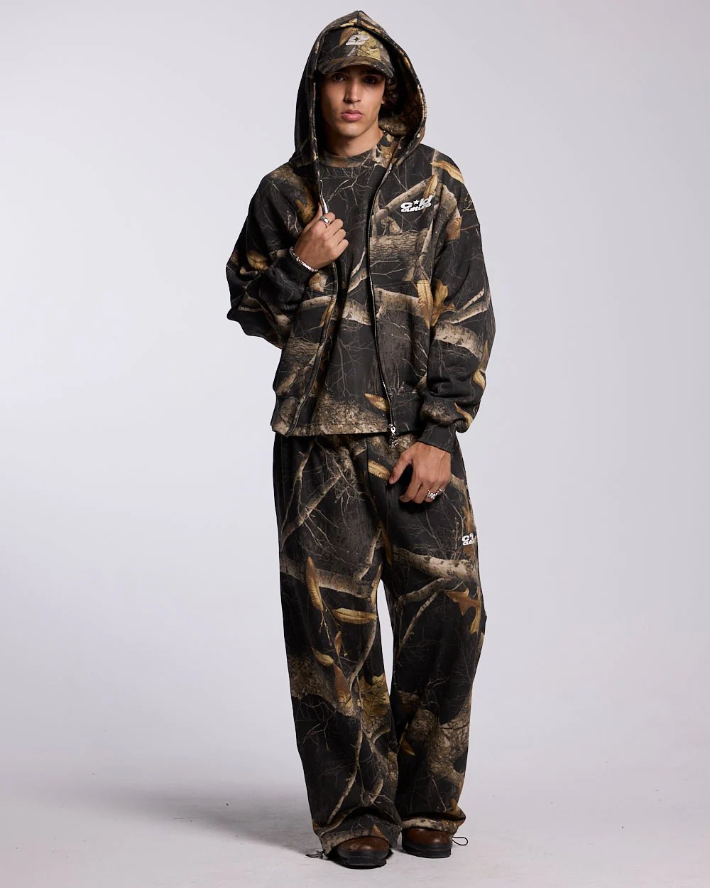 ZIP HOODIE REALTREE BLACK - Image 4
