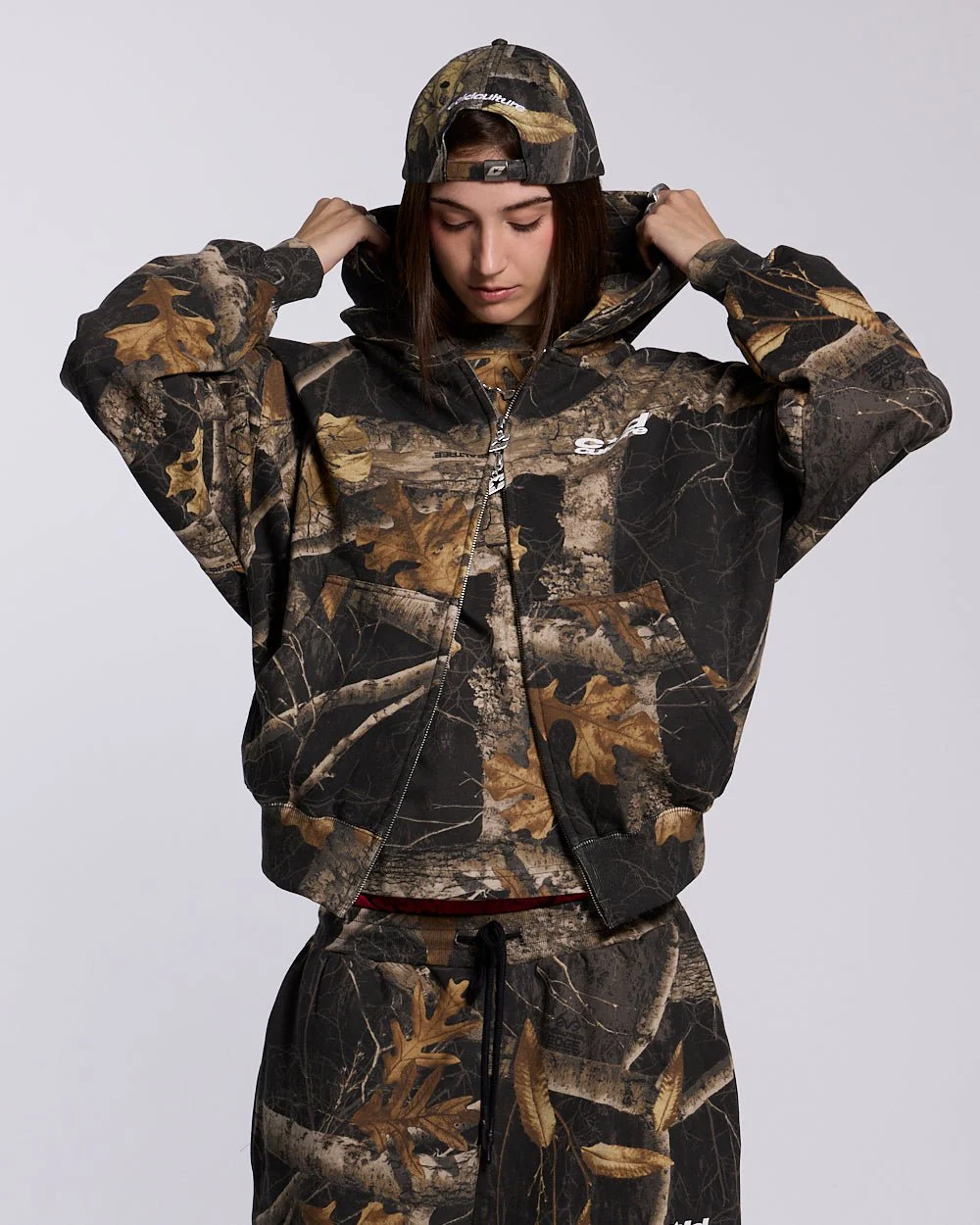 ZIP HOODIE REALTREE BLACK - Image 5